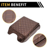 Ford F-150 Microfiber Leather Carbon Fiber Brown Armrest Cover (2004-2023)