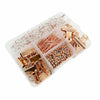 Office School Stationery 500 x Binder Clips Paper Clips Push Pins Set