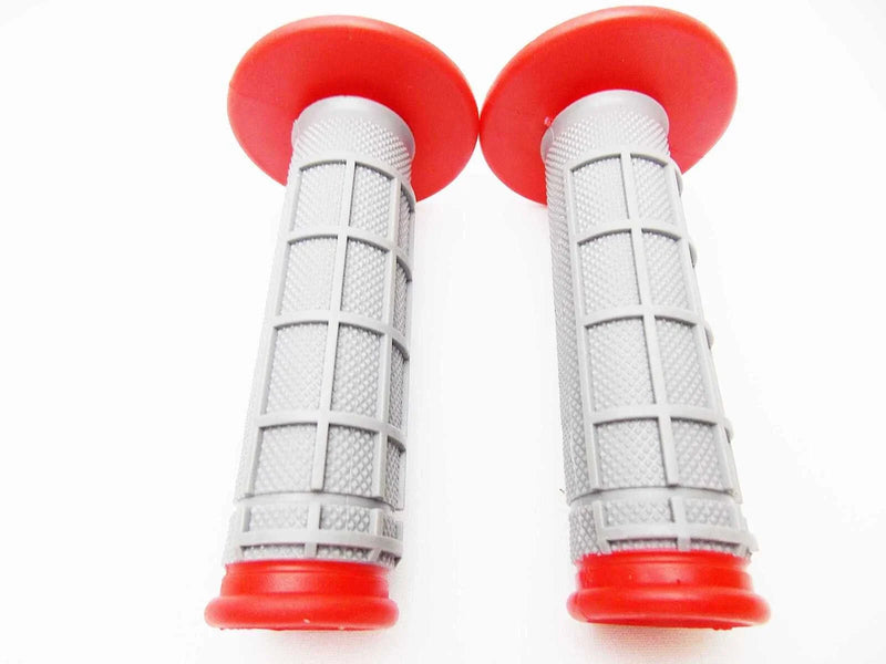 Honda CRF100 Red Grey Hand Grip Set