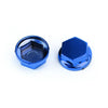 Hex Bolts Blue for Suzuki F 30 x Protective Caps