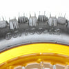 PIT PRO Dirt Bike 15mm Gold Front + 12" Rear Wheel Rim Tire