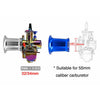 32 / 34mm Carburetor - Silver CNC Velocity Stacks Air Filter