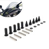 Harley Road Glide Black Windshield Well Nut Bolt Screws (2015-2023)