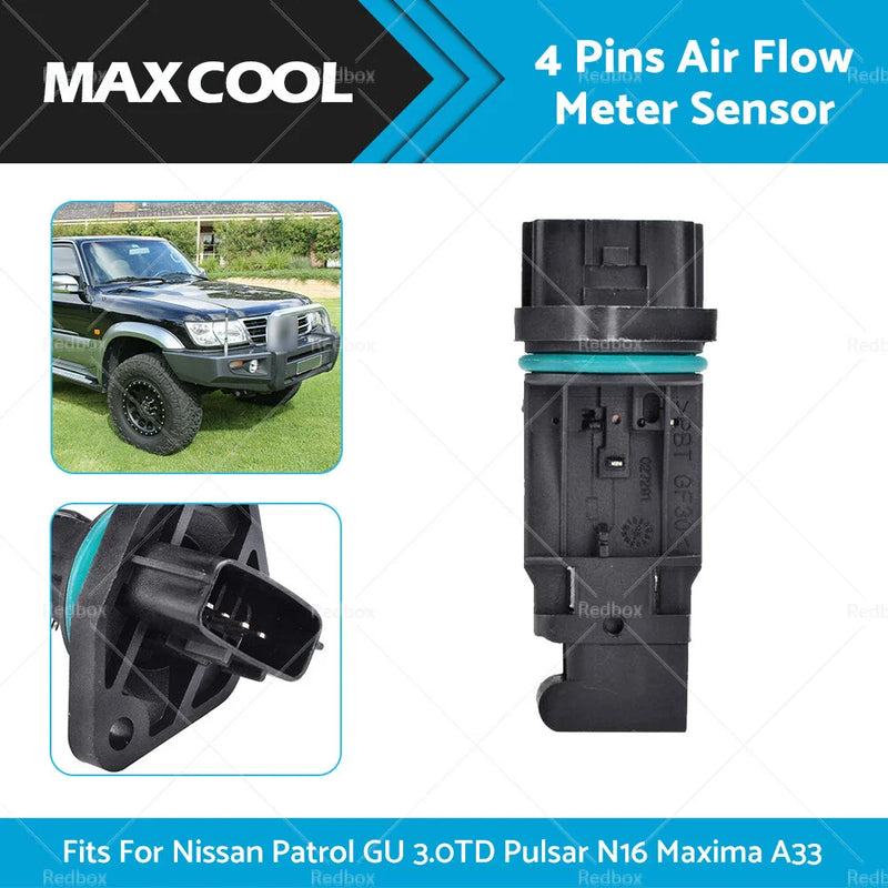 Nissan Patrol GU, Pulsar N16, Maxima A33 Mass Air Flow Sensor (2000-2007)