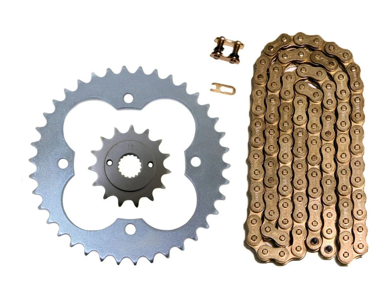 Honda TRX400EX Gold 520x94 O-Ring Drive Chain & 14/38 Sprockets (1999–2004)
