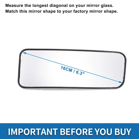 VW CRAFTER, MERCEDES Right Lower Side Mirror Glass Replacement (2006-2017)