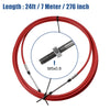 Yamaha Red 1pcs 24ft 276 Inch Marine Type Shift Remote Control Box Cable