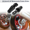 Model 0.87"-1.1" Aluminum Alloy Motorcycle Slider Frame 2 x Black (Year-Year)