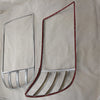 Toyota Land Cruiser LC100 (2006-2007) 2 x Chrome Front Light Lamp Cover Trim
