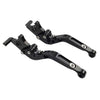 BMW F900R F900XR F750GS F850GS Black Extendable Brake Clutch Levers (2019-2023)