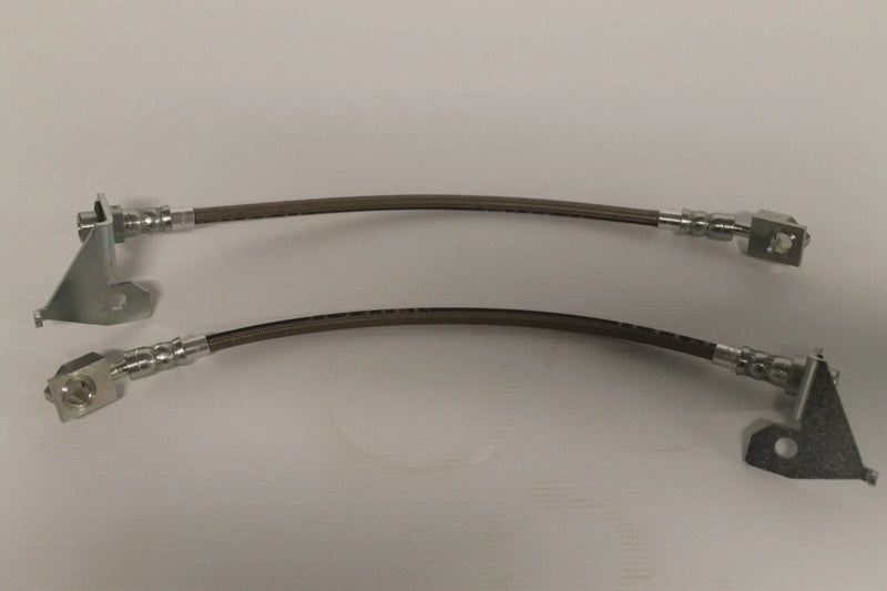 Ford Falcon Braided Front Brake Hose Set (Late XB-XC, XD-XE-XF)