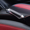 Universal Cars Carbon Fiber Silver Handbrake Cover