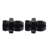 Black Aluminum AN8 Flare to 10AN ORB Male Fitting Adapter w/ O-Rings
