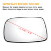 Toyota Yaris Left Side Mirror Glass (1999–2003)