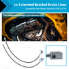 Nissan Patrol GU Y61 GQ Y60 Extended Braided Brake Lines (1997-2023)