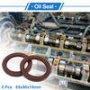 Universal Oil Seal / 65x90x10mm Brown / 2 x Seal Ring Rotary Shaft Seal FKM Rubber