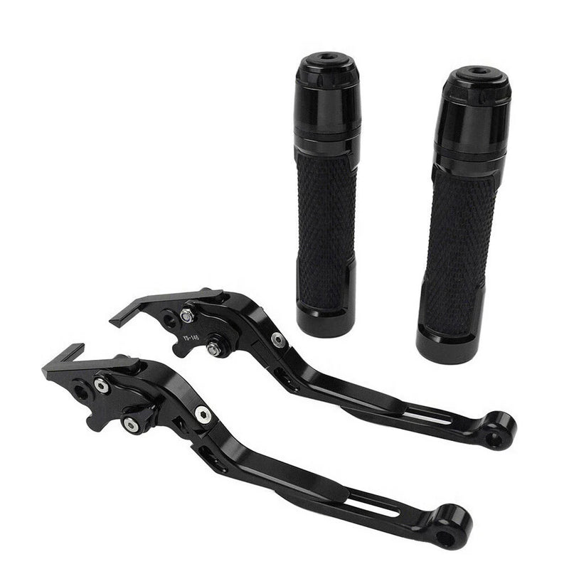 Daytona 675 R Black Extendable Brake Clutch Levers & Handlebar Grips