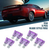 Car Boat Truck SUV Motorcycle Purple 5pcs Blade Style Fuses 35A