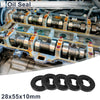 Oil Seal / 28x55x10mm / Rotary Shaft Seal TC Ring Nitrile Rubber Black 5 Pcs