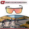 Motorcycle Riding Goggles Red Lens Black Red Frame Tri-Acetyl Cellulos TR90