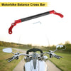 Motorcycle Red 10mm Hole Diameter 0.39" Balance Cross Bar Handlebars