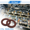 Oil Seal 60x90x10mm Brown 2 Pcs