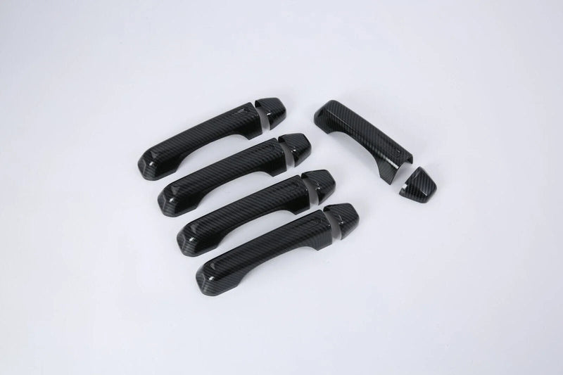 Jeep Wrangler JL Carbon Fiber ABS Door Handle Lid Cover Trim (2018–2023)