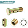 Motorcycle 2 x M16x1.5 54mm Length Hollow Bolt with Washer