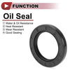 Rotary Shaft Seal 5 Pcs Oil Seal Nitrile 70 Durometer Rubber 35x52x7mm Black