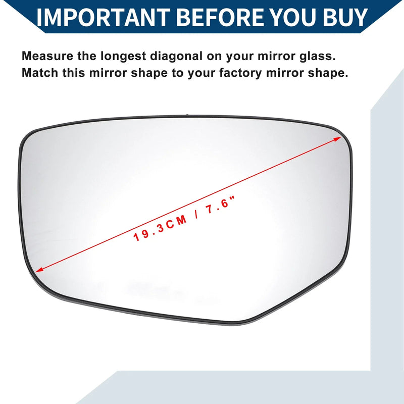 Honda Accord Heated Left Side Mirror Glass (2008-2012)