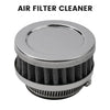 Motorcycle Air Filter Cleaner / 45MM Round Tapered Rubber Silver