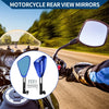 Motorcycle M8/M10 1 Rear View Mirrors Black Blue