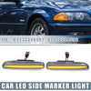 BMW 325i 330i E46 Clear Lens Pair LED Side Marker Amber Light