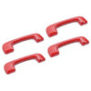 Dodge Charger 4 x Red Inner Roof Grab Handle Covers (2011-2023)