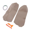 Toyota Prius Beige Tan Leather Door Panels Armrest Covers (2004-2009)