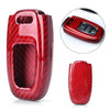 Audi A3 A4 A5 A6 A7 A8 Carbon Fiber Remote Key Fob Cover Case