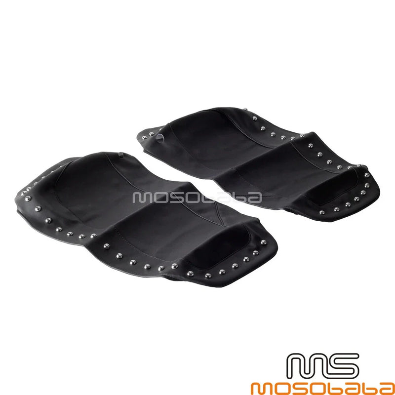 Harley Touring FLHX Street Glide Black Hard Saddle Bag Lid Covers (2014-2020)