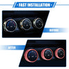 3x AC Switch Knob Cover Ring Decor Jeep Wrangler JK JKU (2011 - 2018)