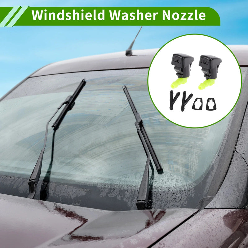 Ford Windshield Washer Nozzle & 2 x Hose Connectors (2008-2011)