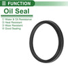 Oil Seal 71x81x6mm NBR Rubber Black 5 Pcs