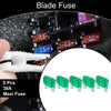 Car Boat Truck RV Motorcycle Maxi Fuse 30A Blade Fuse 5 Pcs