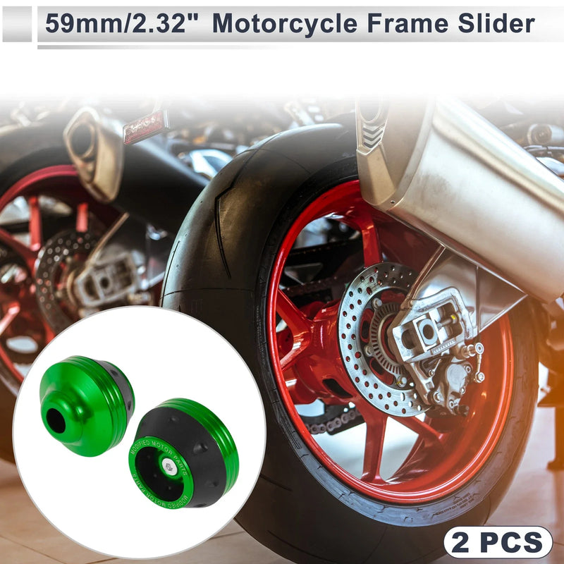 Motorcycle Slider Frame / 15mm / Aluminum Alloy Green