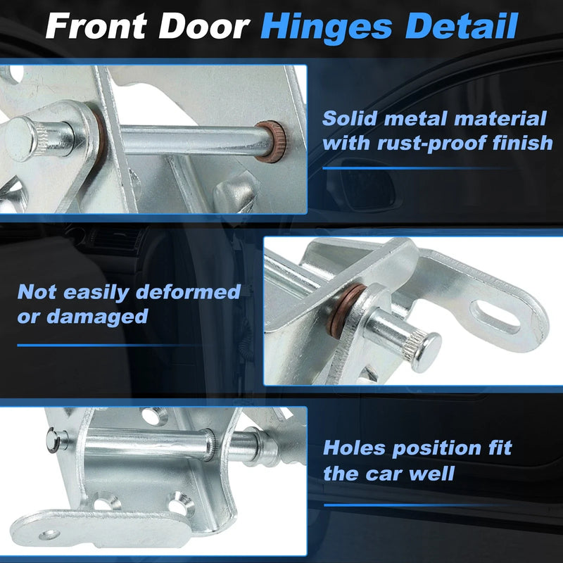 Chevy Blazer S10 Door Hinge Kit Front Left Upper Lower (1995-2005)