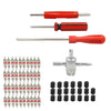Auto Tire Repair 40pcs Copper Valve Core Dual Head Remover