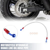 Motorcycle Set 60cm 23.62in 10mm ID Hydraulic Brake Line Silver Tone