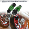 Motorcycle 2 x 1.1"-1.3" Aluminum Alloy Motorcycle Slider Frame Green