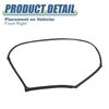 Jeep Wrangler Window Glass Seals Weatherstrip (2007-2018)