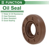 Make Model Oil Seal FKM Rubber 14x30x7mm High-Pressure Brown 5 Pcs