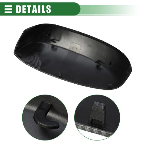 Chevrolet Silverado 1500 Black Pair Left Right Rearview Mirror Covers