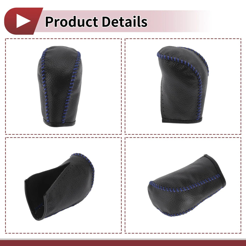 Subaru Forester (2006-2012) Blue Faux Leather Car Gear Shift Knob Cover